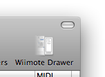 Wiimote drawer toolbar icon