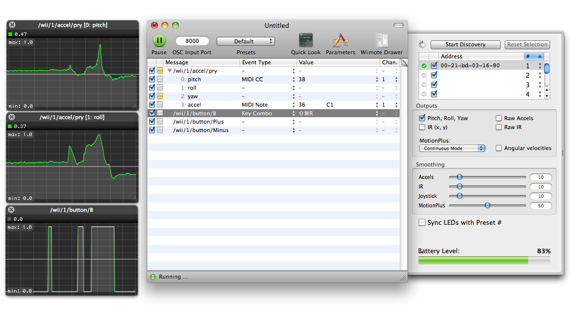 OSCulator 3 for Mac 3.0 破解版 - 将您的控制器和音频软件联系起来使用的工具