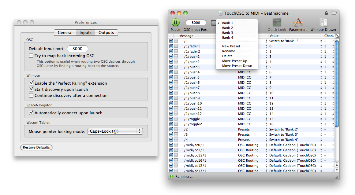 OSCulator 3.4.3 破解版 将您的控制器和音频软件联系起来使用的工具